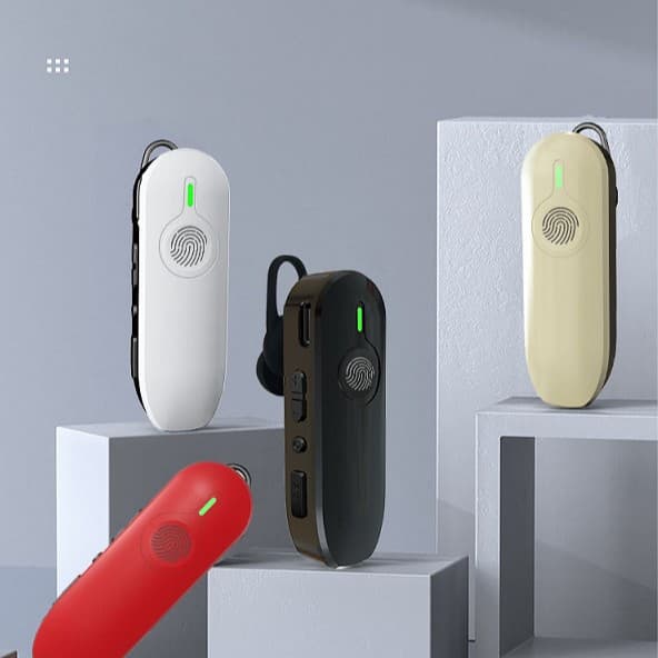Mini Two-Way Radio for Restaurant, Property, Ear Hook Clip-On Intercom, Beauty Salon Touch Model, Small Headset Wholesale