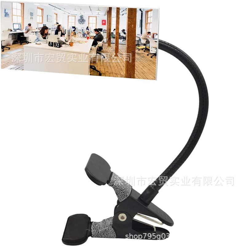 Square/Round Desktop Rearview Mirror, Convex Safety Mirror for Computer, Personal Security Monitor