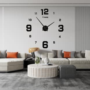 Cross-border Amazon European-style Simple Large Digital Wall Clock 3D Acrylic Creative DIY Clock Wholesale Modern