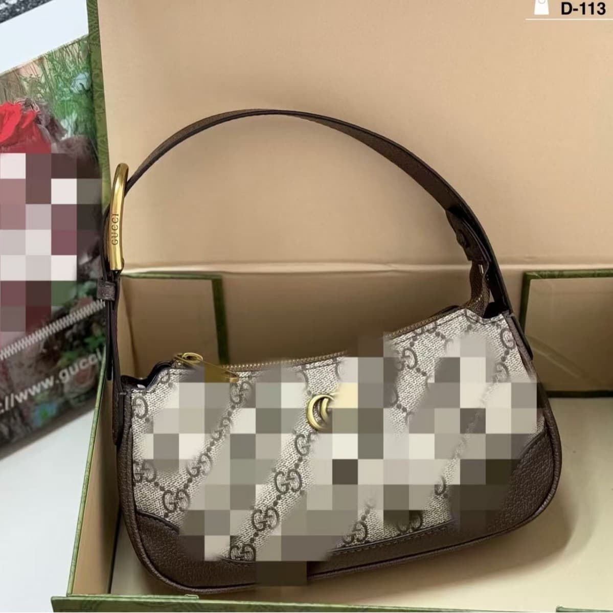 Cross-border new chain bag, armpit bag, crescent moon bag, crescent moon printed letters, shoulder crossbody bag, versatile European and American brands