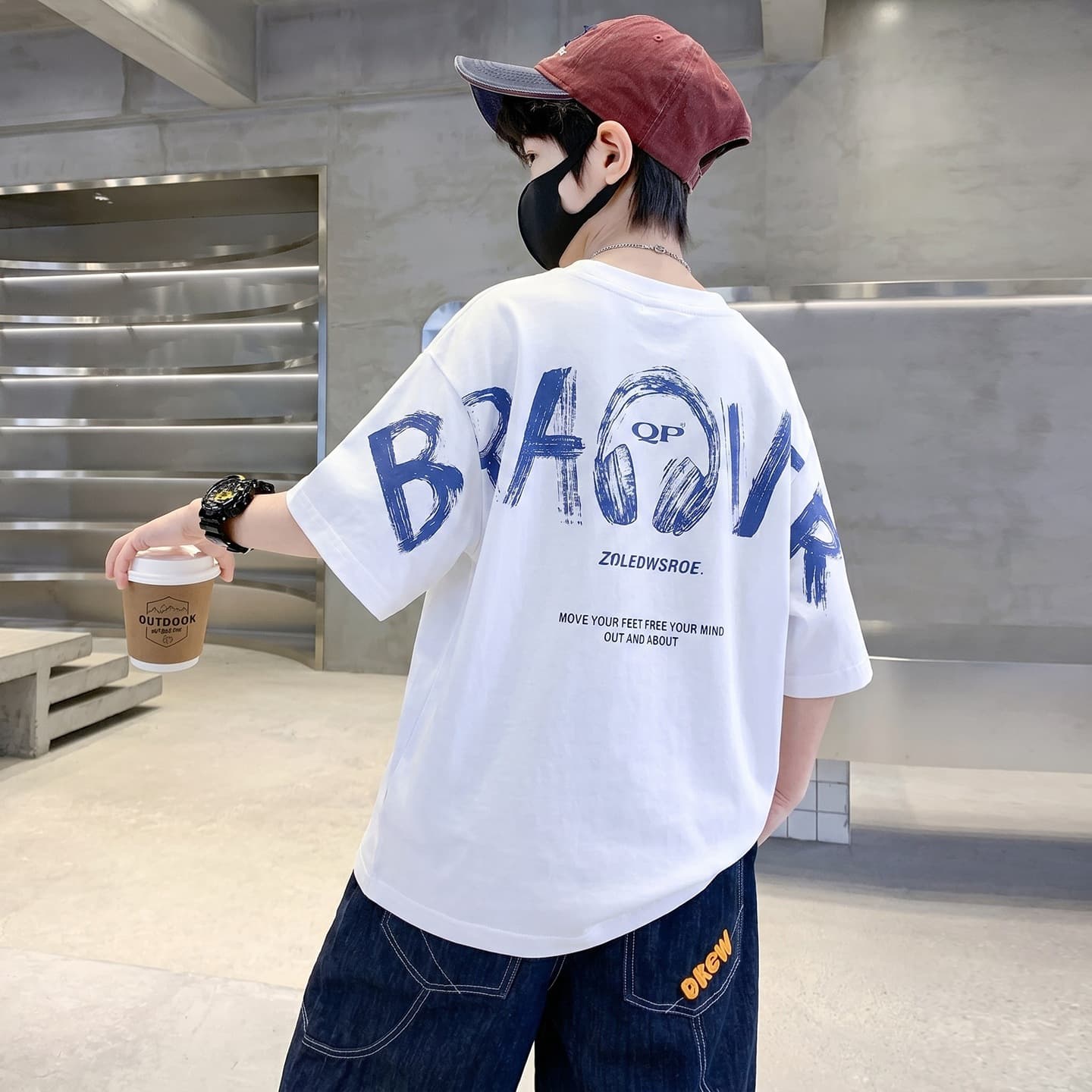 Boys Short Sleeve T-Shirt Summer Thin 2026 New Children's Mid-Large Boy Summer Half Sleeve Tee Top
