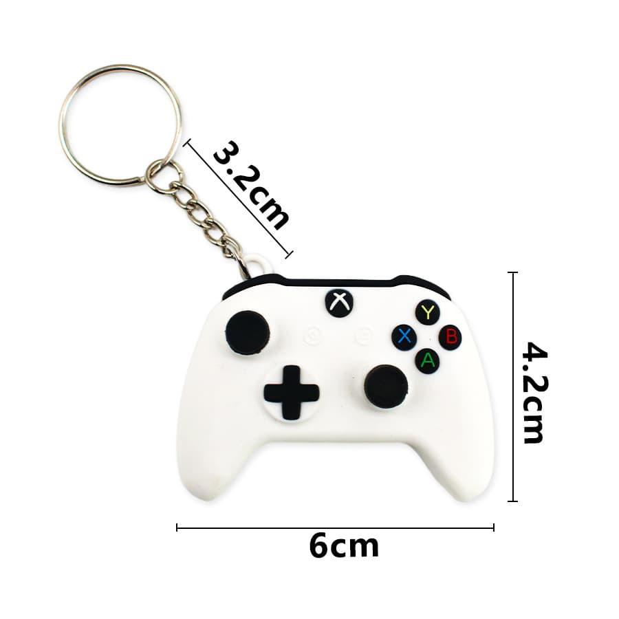 Cross-border Xbox Console Controller Keychain PS5 Controller Soft Rubber Game Console Model Pendant Console Charm