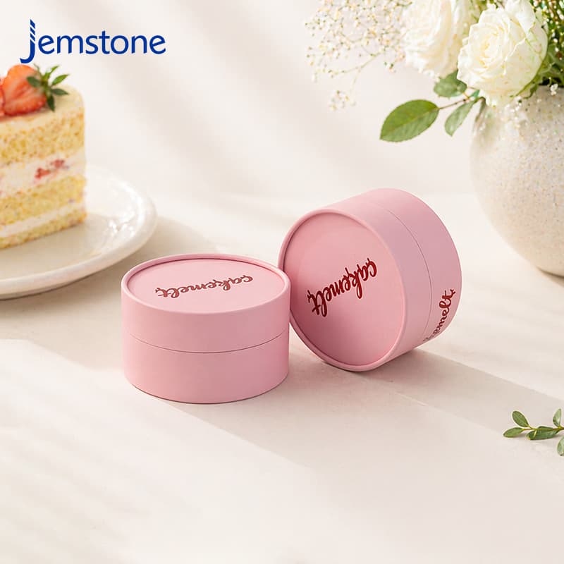 Cake Cup Cylindrical Paper Can Packaging Moisture-Proof Sealed Eco-Friendly Gift Box for Basque Cheesecake, High-Temperature Resistant and Oven-Safe