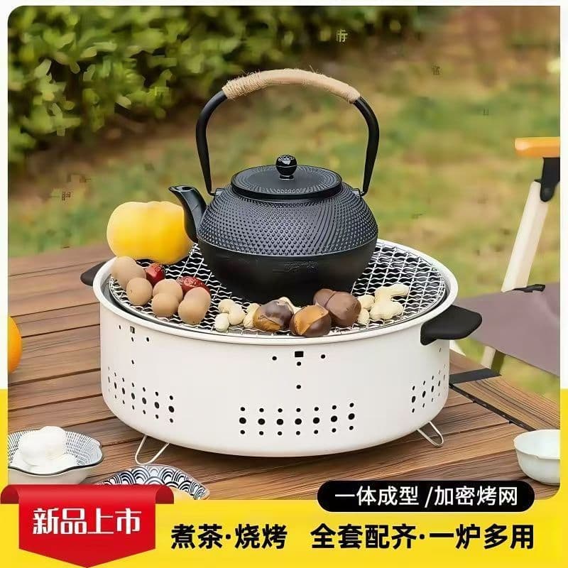 Barbecue Charcoal Stove for Home Indoor Use, Multi-functional Heating Stove and Tea Stove, Portable Fire Pit Grill