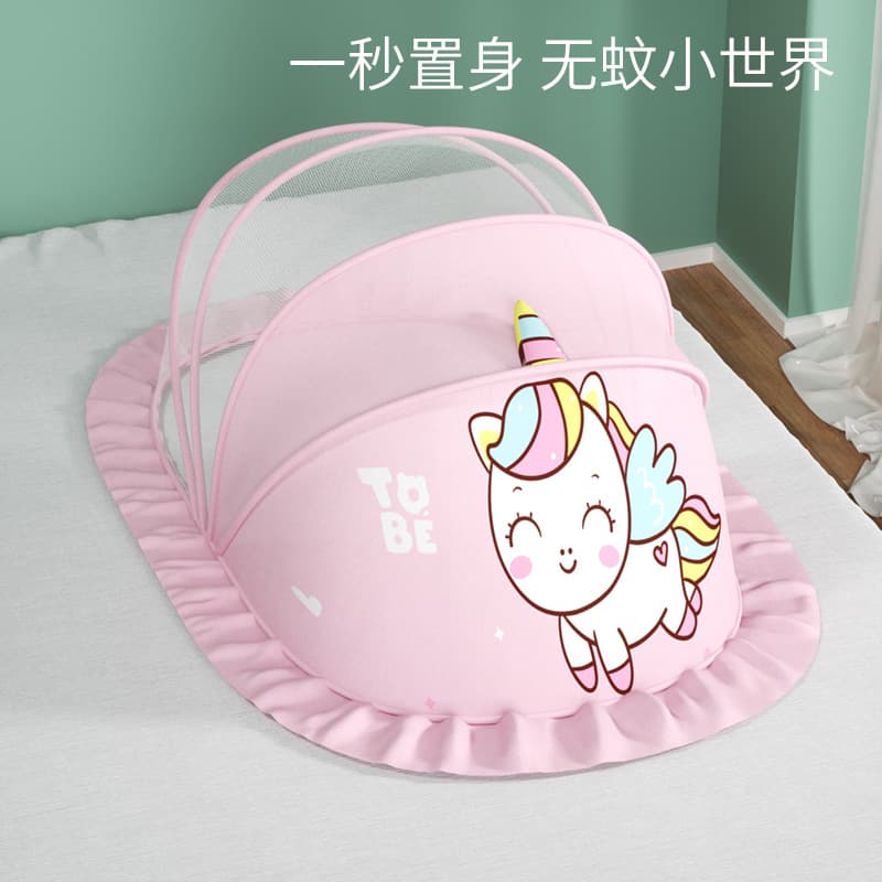 Baby Mosquito Net Cover Infant Small Bed Yurt Full Cover Foldable Universal Bottomless