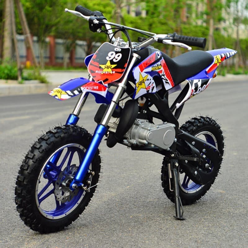 49CC Mini Off-Road Bike Mini Two-Stroke Kids Small All-Terrain Mountain Motorcycle Beach Run Bike