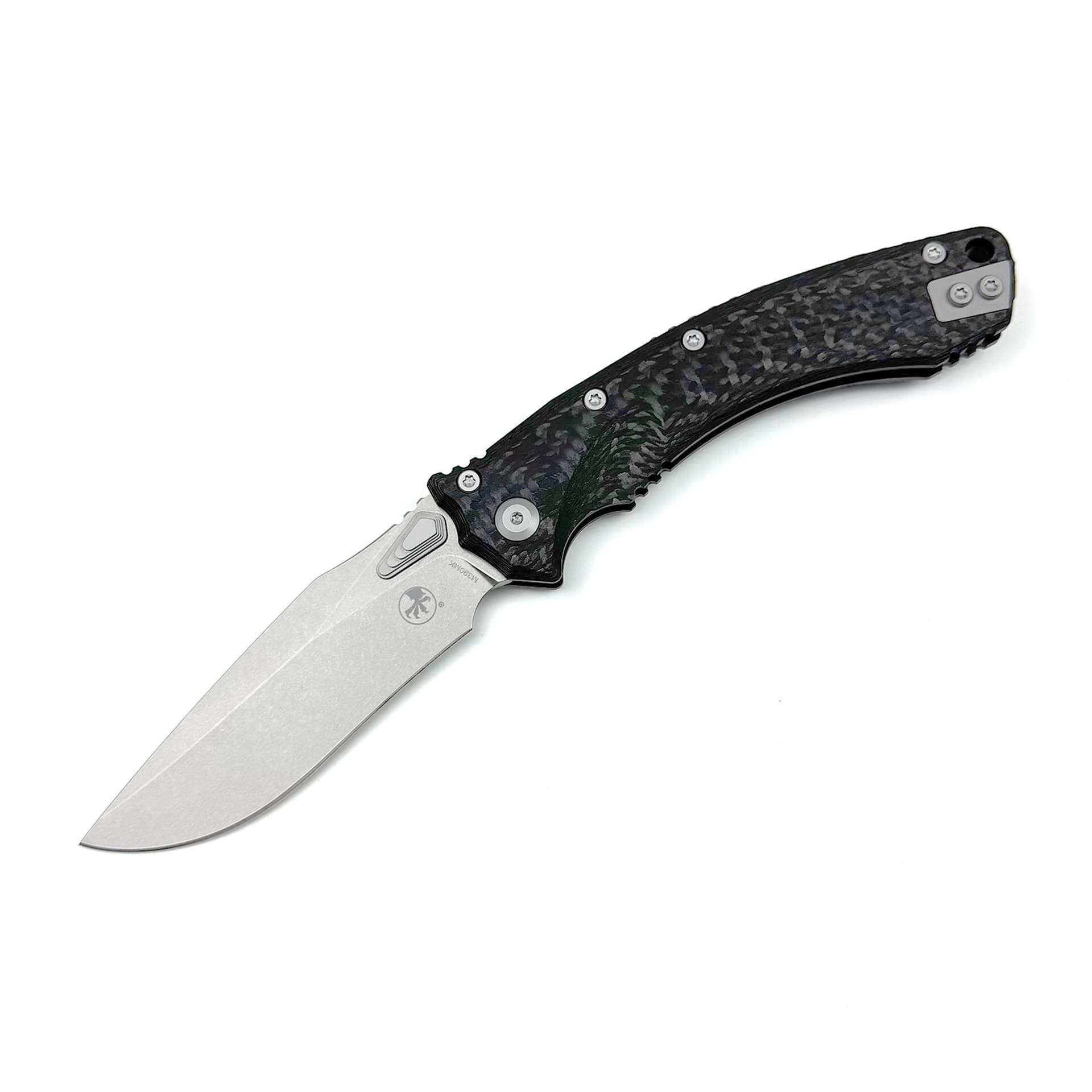 Microtech Amphibian Folding Knife Carbon Fiber Handle D2 Steel High Hardness Folding Knife Camping Fishing Outdoor Knife