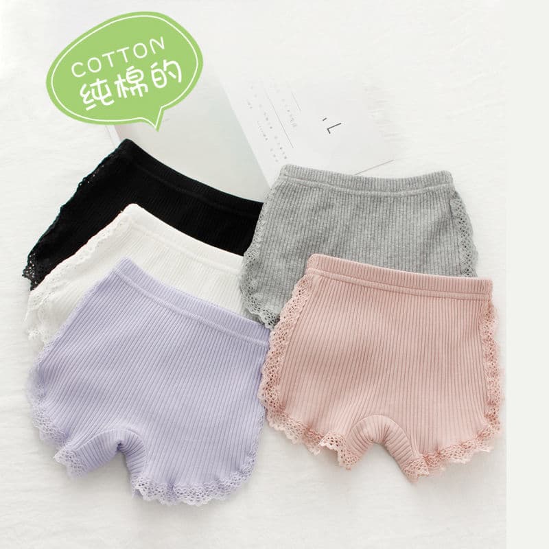 Girls Safety Pants Pure Cotton Thin Summer Bottom Shorts for Little Girls Child Insurance Pants Anti-Light Baby Underwear