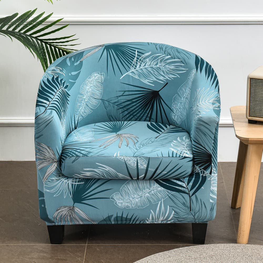 Cross-border new elastic American chair cover single sofa cover all-inclusive semi-circle Internet cafe coffee shop wine room stool cover