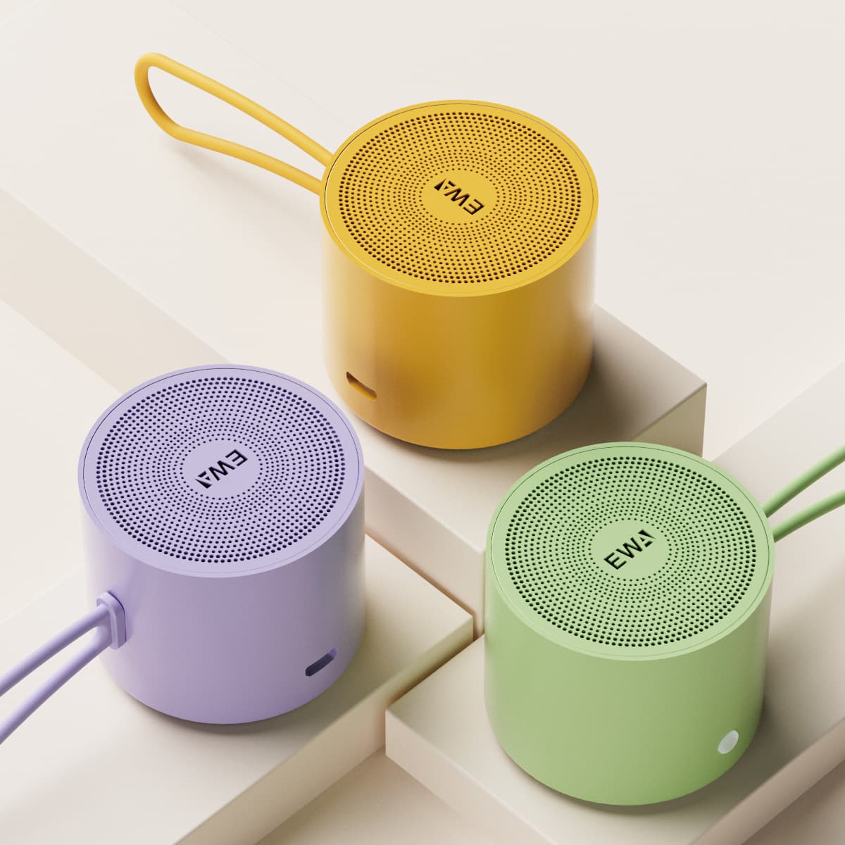 EWA-A127 Bluetooth Speaker with Lanyard, Mini Wireless "Little Cannon" for Outdoor Pairing Use