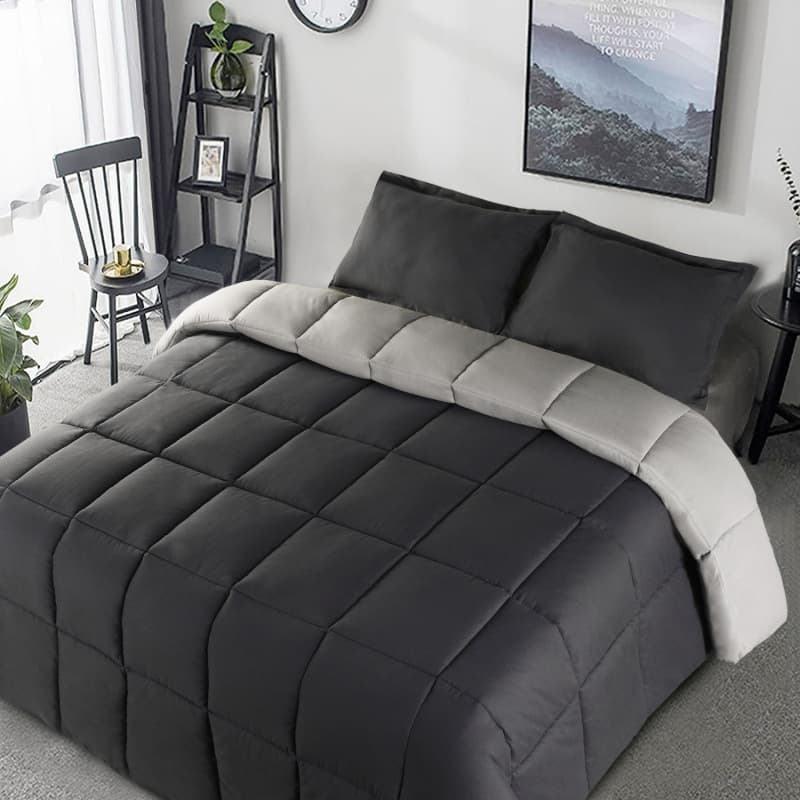 2026 New Cross-border Drop Shipping 3-Piece Set with Bed Cover Four-Season Reversible Down Comforter/Duvet Cross-border