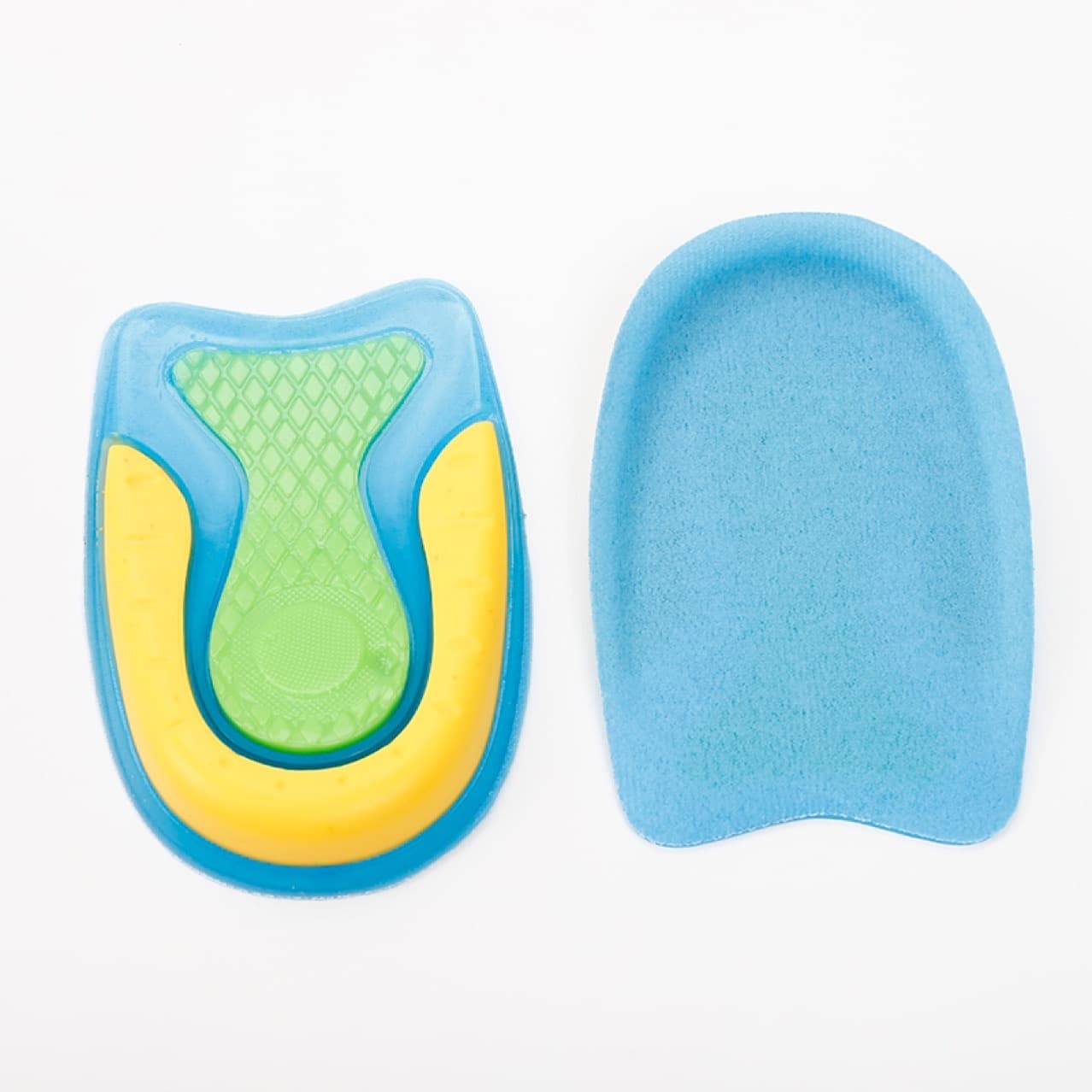 TPE Three-Color Heel Half-Size Insoles, Soft and Comfortable for Bone Spur Prevention, Unisex One Size Fits All
