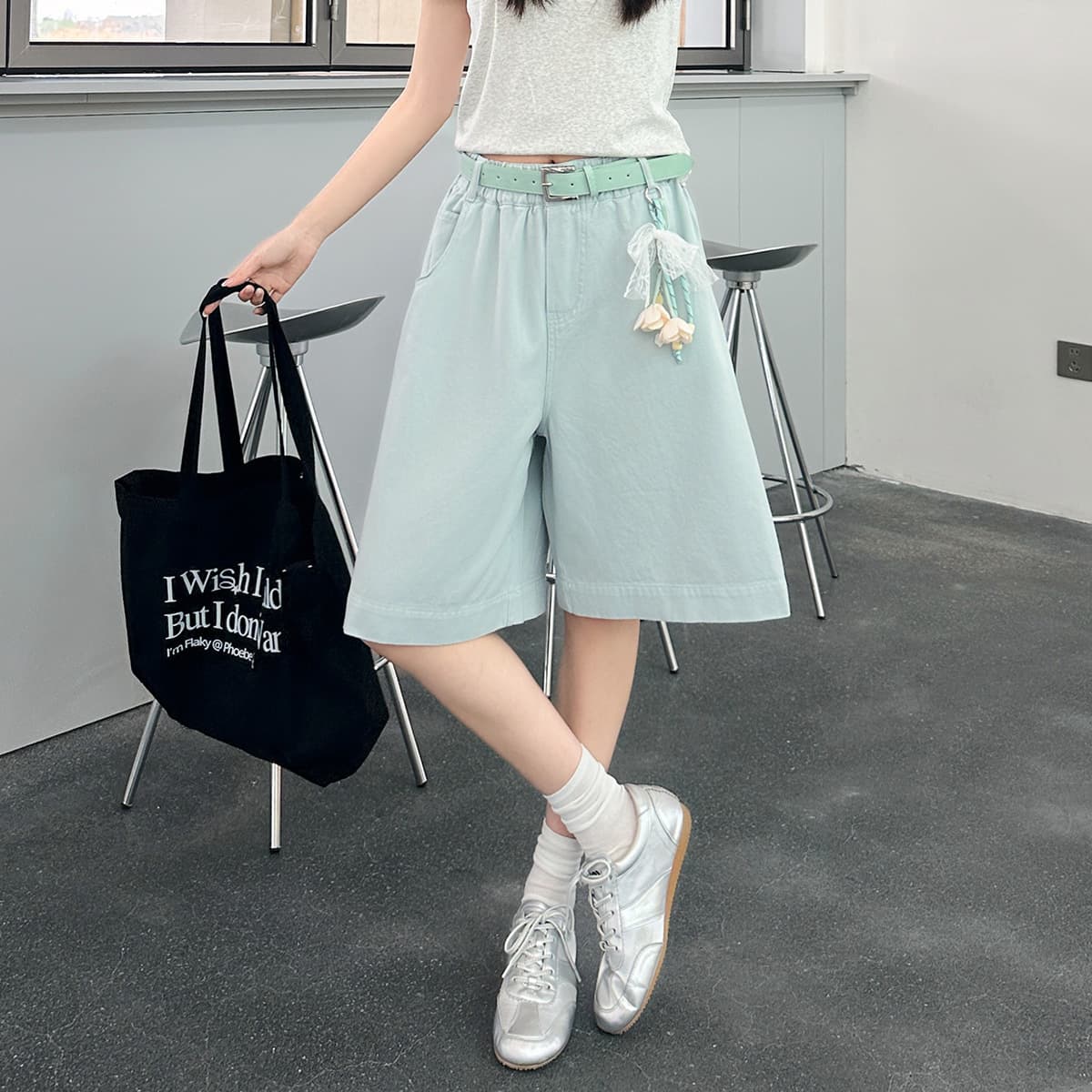 Kids Shorts for Middle School Students Summer Thin Five-Point Shorts Cool Loose Pants Breathable Girls Teenagers