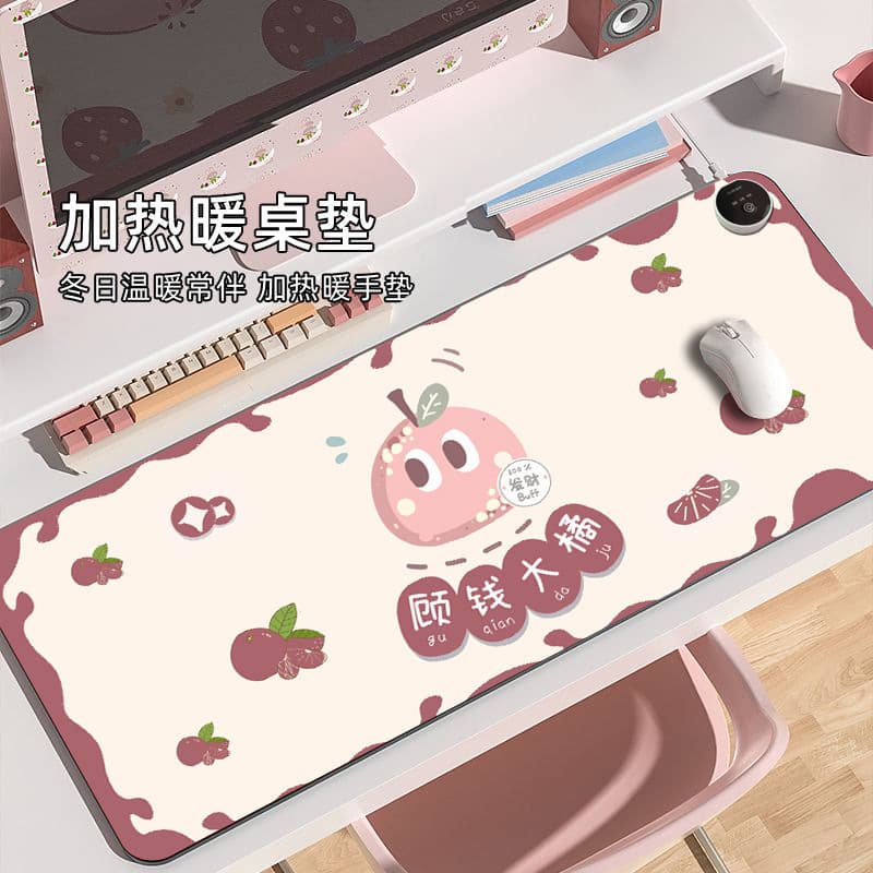 Oversized Heating Mouse Pad Warm Desk Mat for Office Computer Desktop Electric Heat Hand Warmer