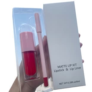 Lipstick Lip Liner Set Kit Waterproof Matte Long-Lasting Matte Lipstick Lip Liner Set Kit