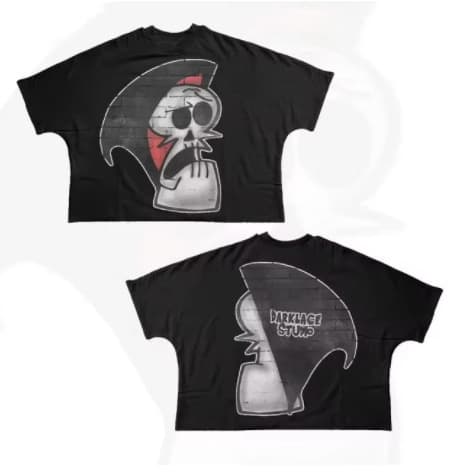Streetwear T-Shirt Hip Hop Fun Cartoon Graphic Print Oversized T-Shirt Harajuku Gothic Cotton Short Sleeve Unisex