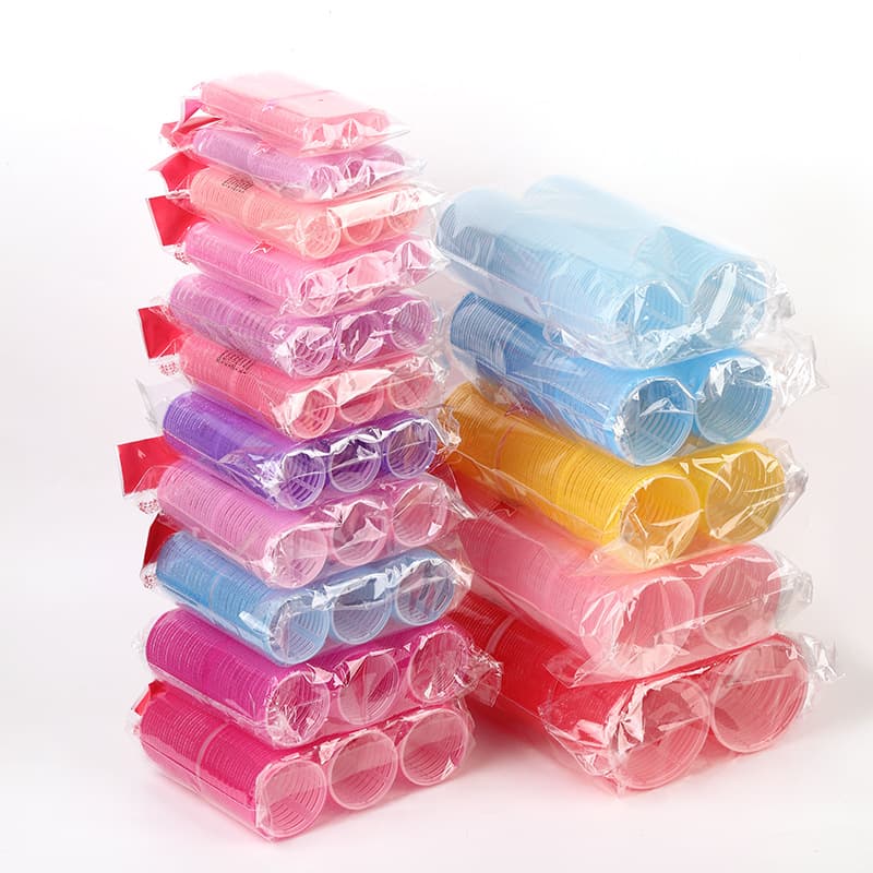 Multi-color cross-border hair curling tools, self-adhesive hair curlers, lazy person's must-have, airy bangs volumizing curling irons