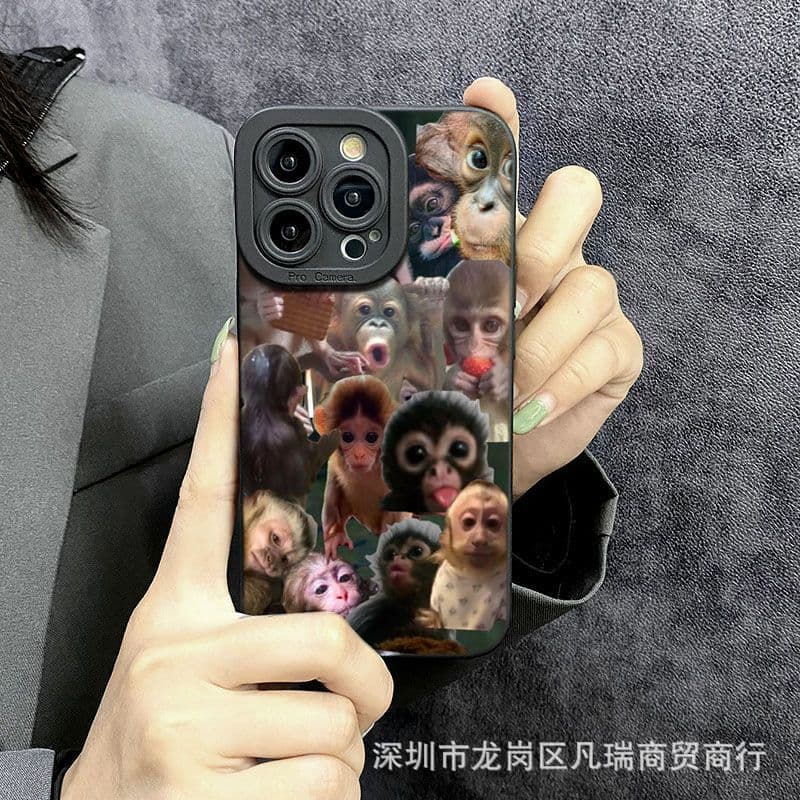 Monkey suitable for Apple 16PROMAX mobile phone case iphone11/2/3/4/15/xrsmax protective cover 78