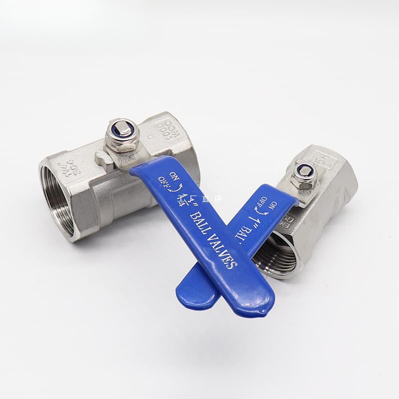 304 Stainless Steel One-Piece Threaded Ball Valve Q11F-16P Internal Thread Straight Through Household 1/2 Inch 3/4 Inch Thread Switch Valve