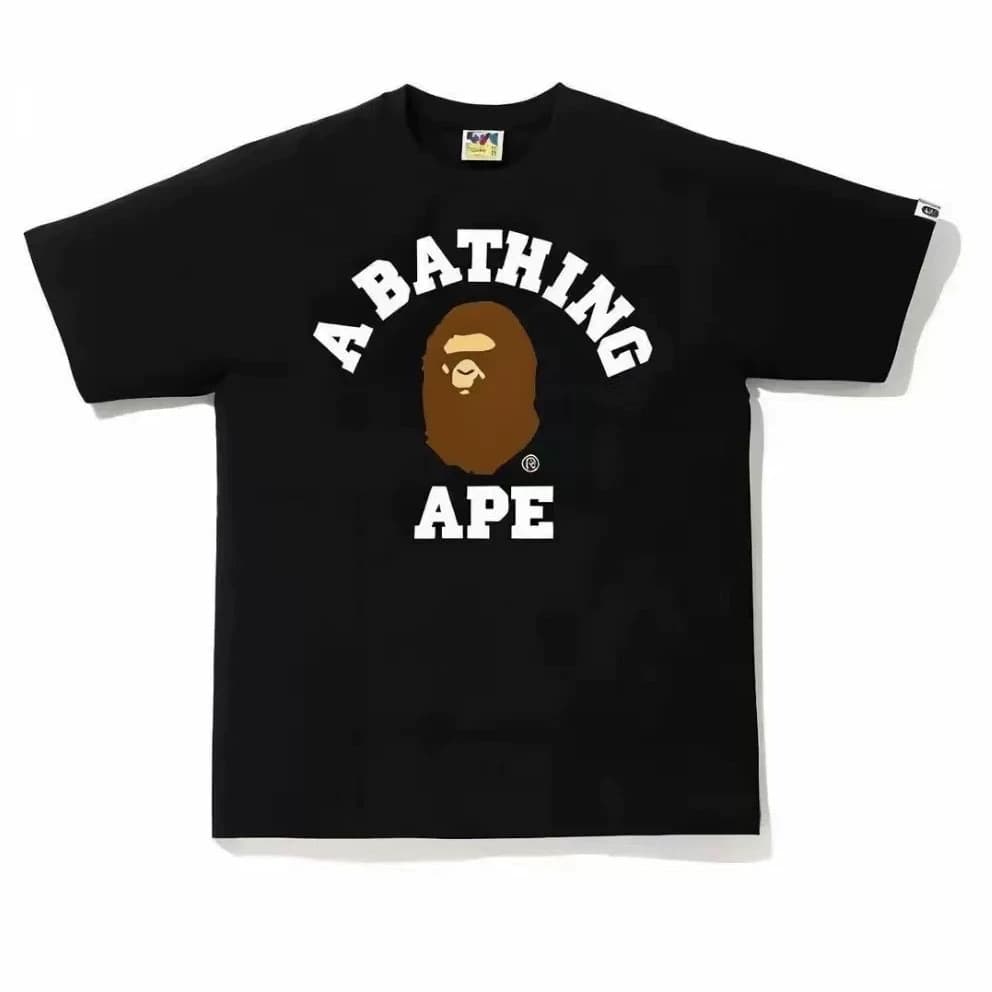 Overseas Wholesale Japanese Street Style Camouflage Shark Tiger Ape Color-Block Glow-in-the-Dark Short Sleeve Couple Loose T-Shirt