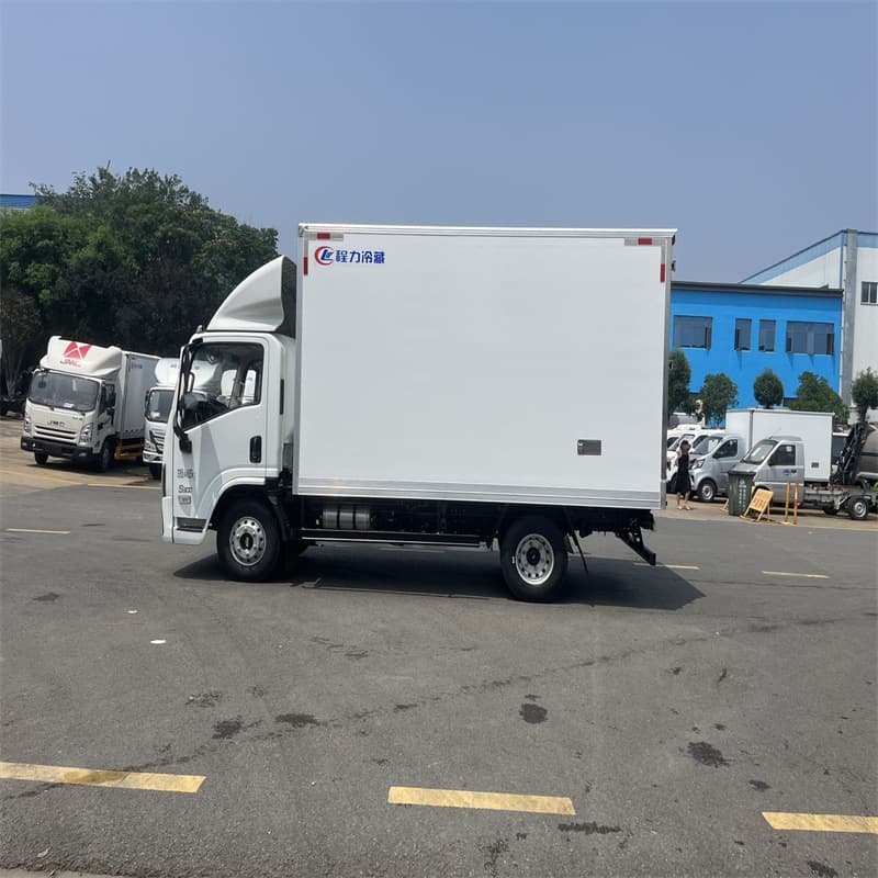 National Vi Foton 4.2m Refrigerated Box Truck Car Refrigerated Truck Manufacturer 4.2m Truck Blue Plate Refrigerated Truck