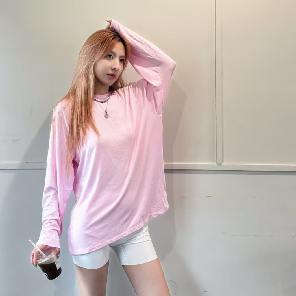 SKIMS Modal Long Sleeve Top and Shorts Set for Women - Comfortable Breathable Loungewear New Solid Casual Women's Style