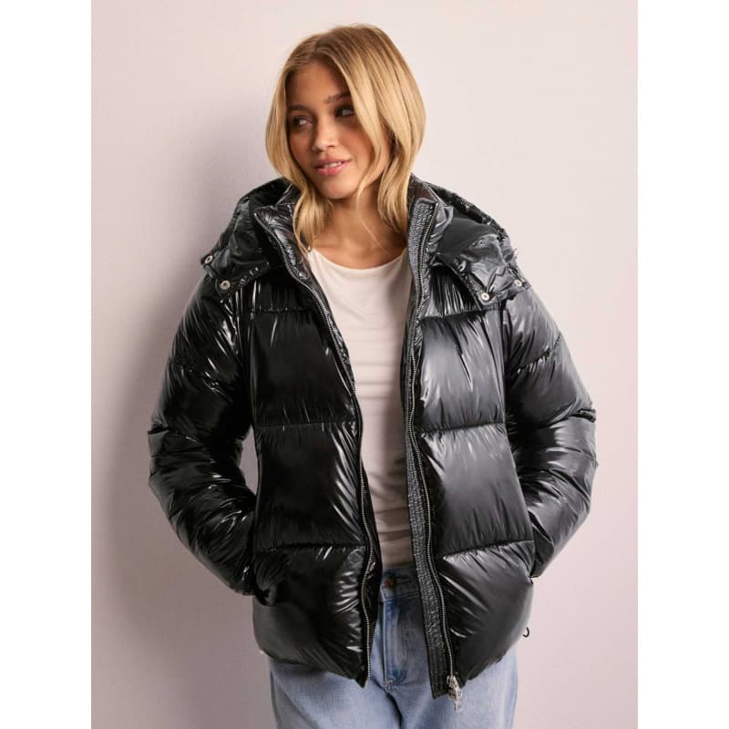 European and American Cross-Border Autumn/Winter TEMU Amazon Casual Hooded Thick Jacket Solid Color Cold-Proof High-End Cotton Coat Women's Clothing