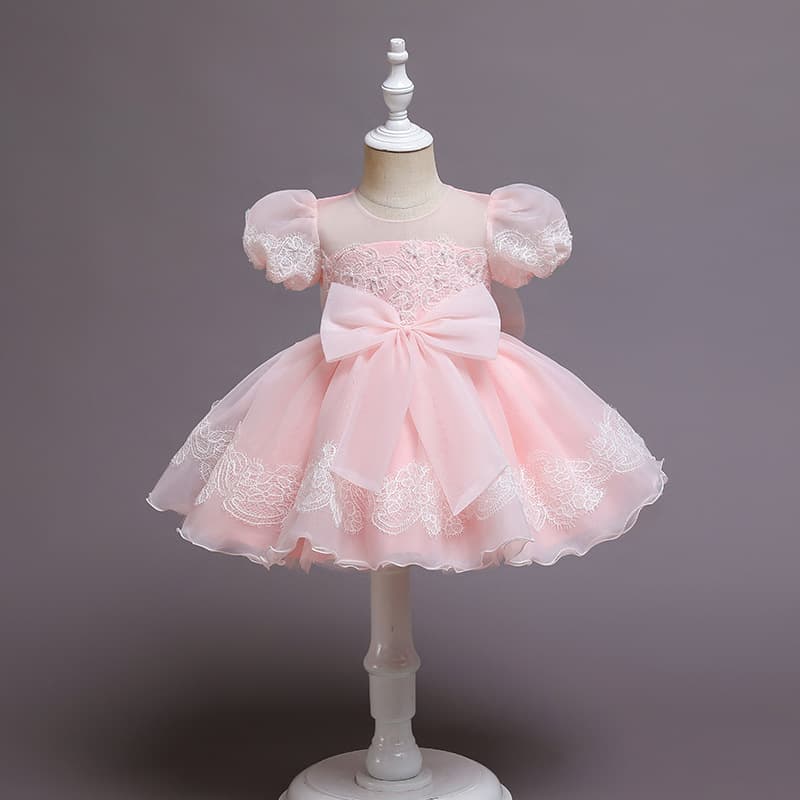 Hot-selling Girls Baby First Birthday Dress Birthday Wedding Flower Girl Children Princess Dress Piano Performance Dress