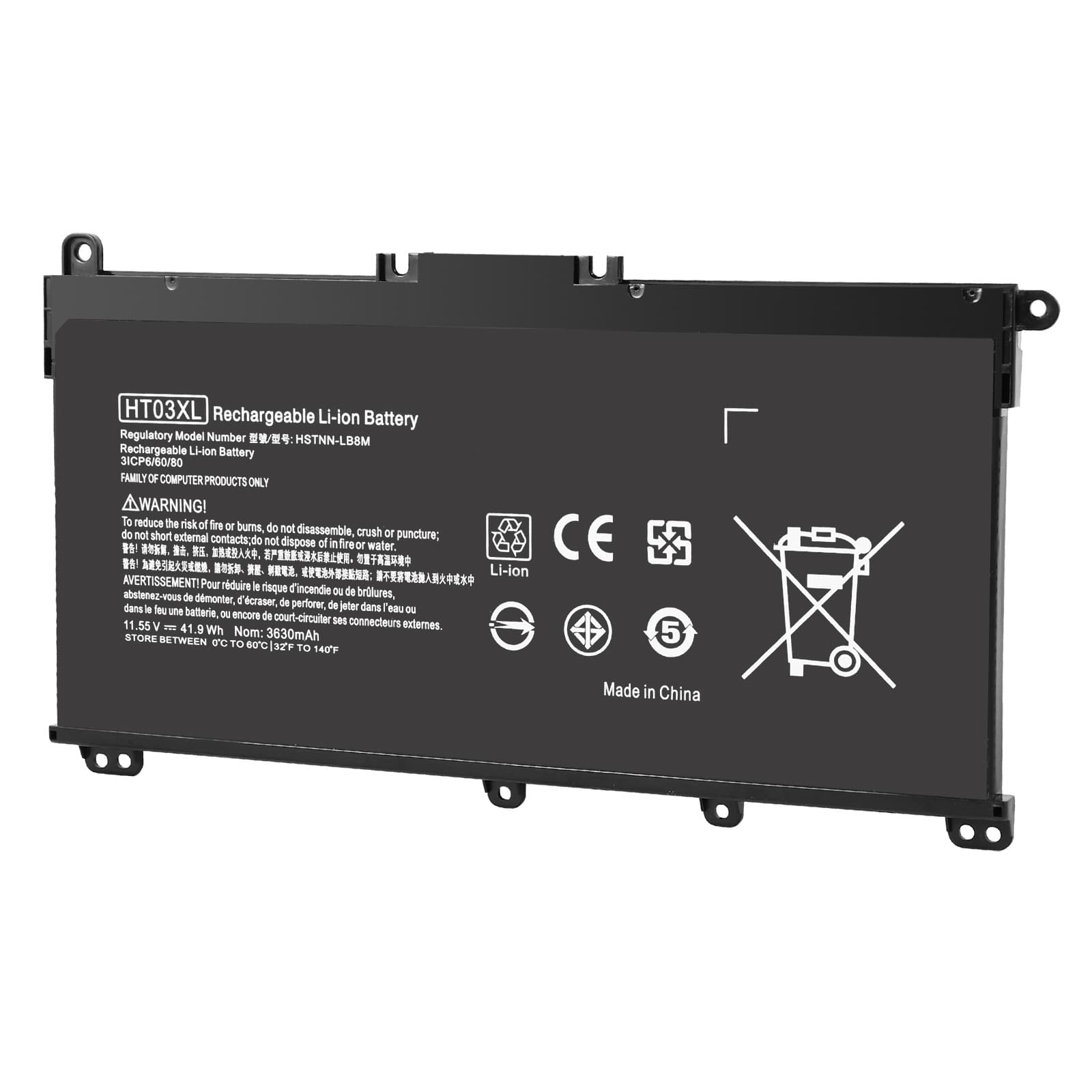 Suitable for HP HSTNN-LB8M/DB8R/UB7J TPN-Q207 HT03XL notebook battery
