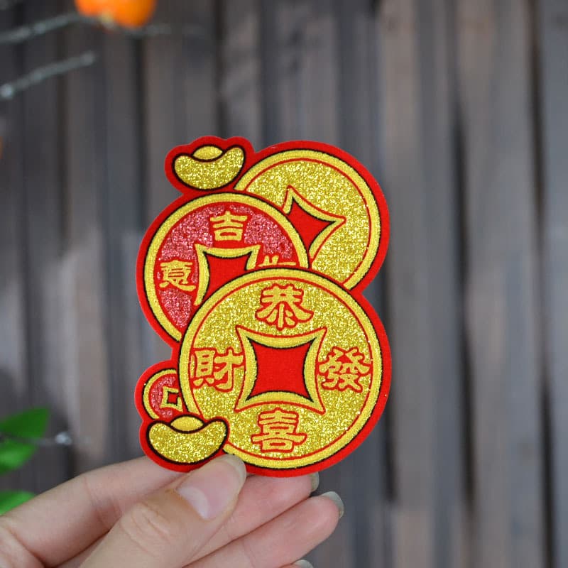 2026 Year of the Horse high-end velvet bronzing with adhesive backing, tearable and affixable folded tower small copybook New Year decoration supplies
