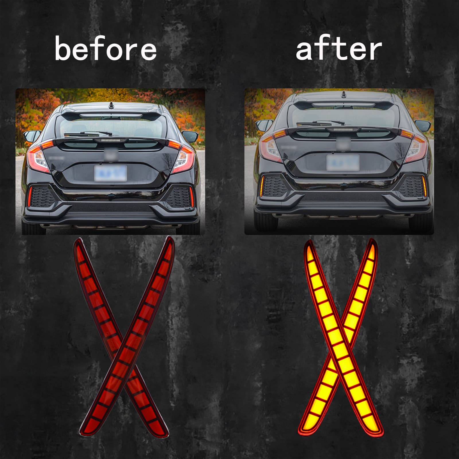 Brake Light for Honda Civic Hatchback 2016, 2017, 2018, 2019
