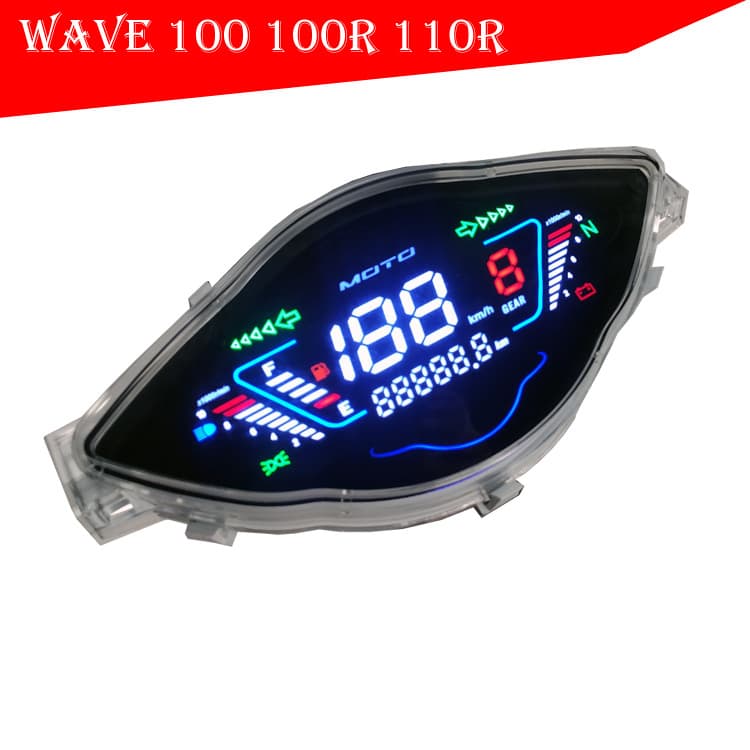 Export Vietnam Malaysia WAVE100R motorcycle digital meter Asian Tiger MSX with clock electronic meter