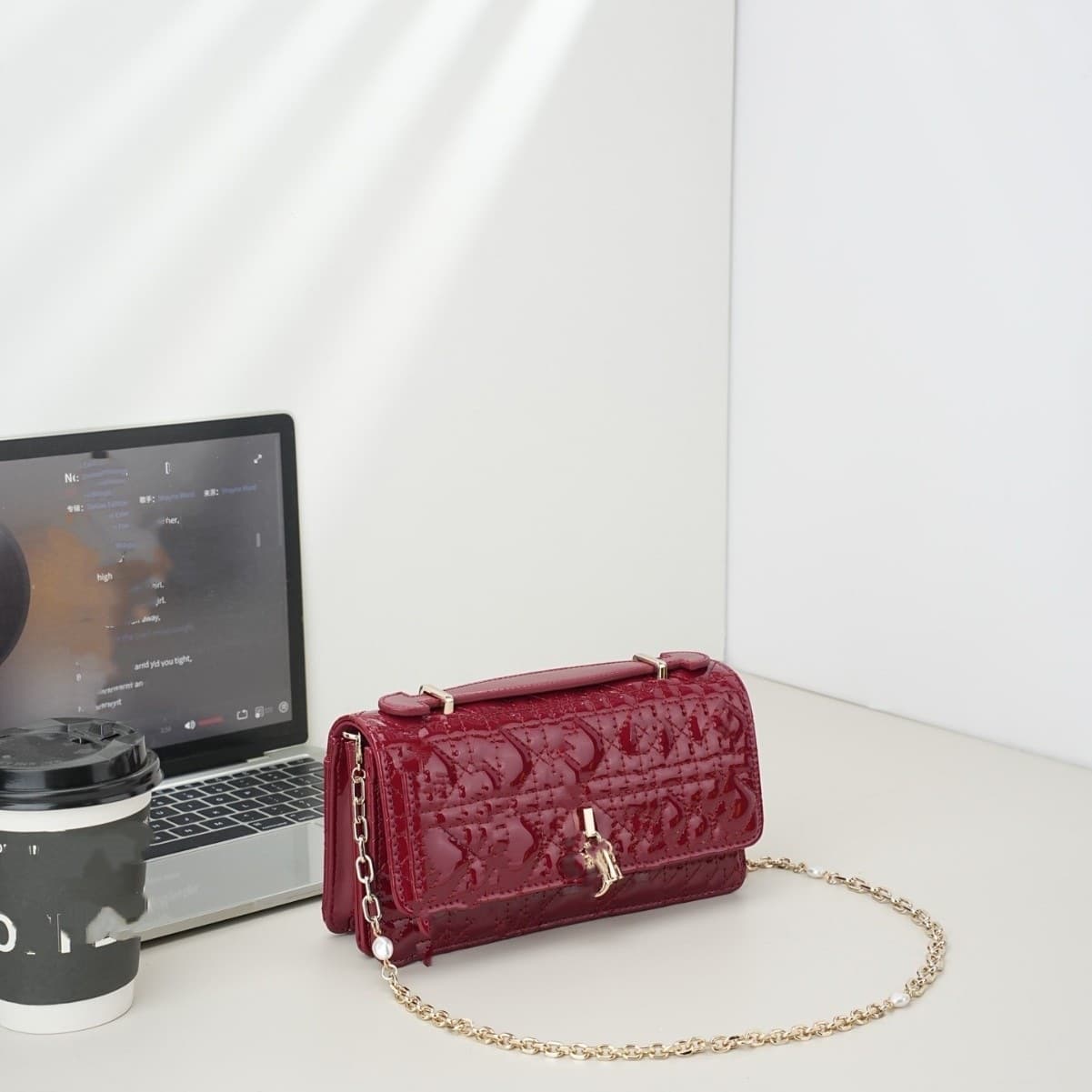 Cross-Border Exclusive Supply of Handbags for Foreign Trade, Lady Dior Style, Chanel-Inspired Quilted Chain Bag, High-End New Classic Model