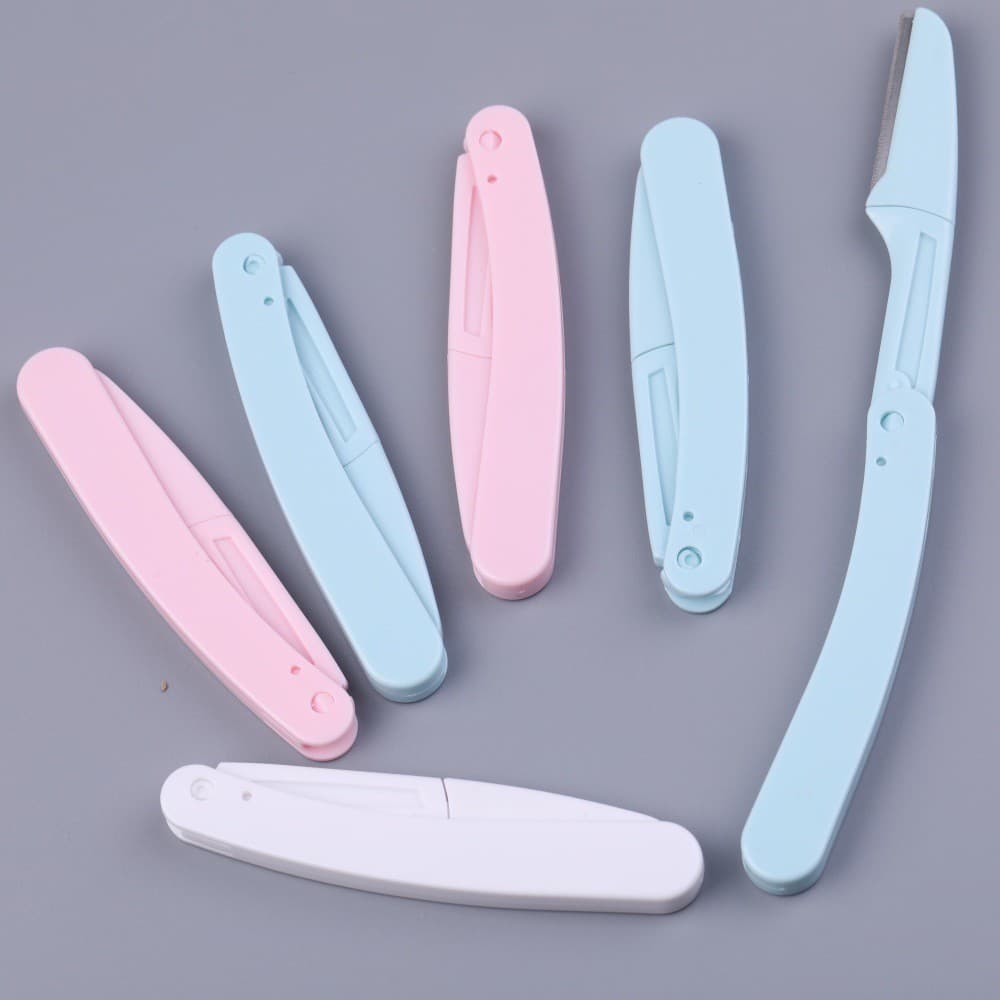 Stackable eyebrow trimmer safe beginner female eyebrow shaver stainless steel blade unisex fully anti-scratch wholesale