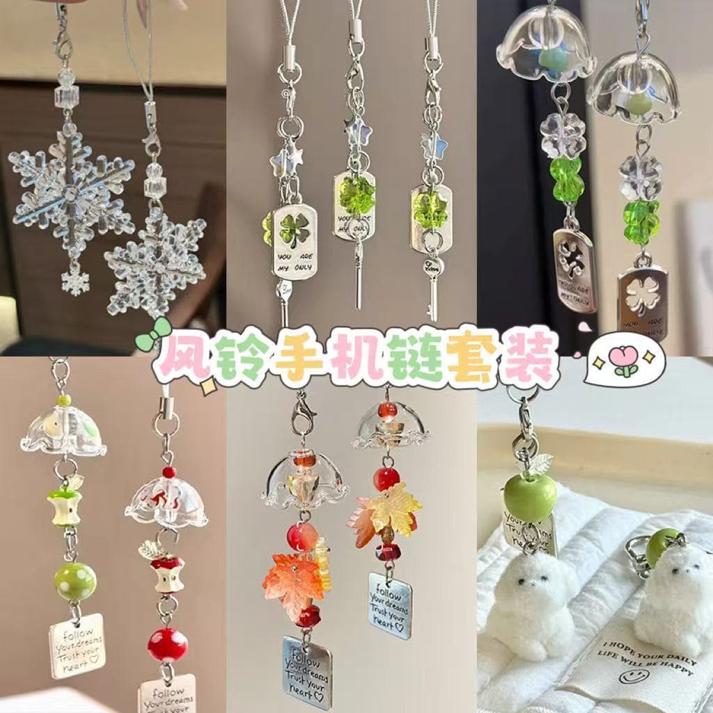 Snowflake Winter Pendant Phone Charm, Minimalist Style for Lovers and Friends, Versatile Accessory, Trendy Hot Item