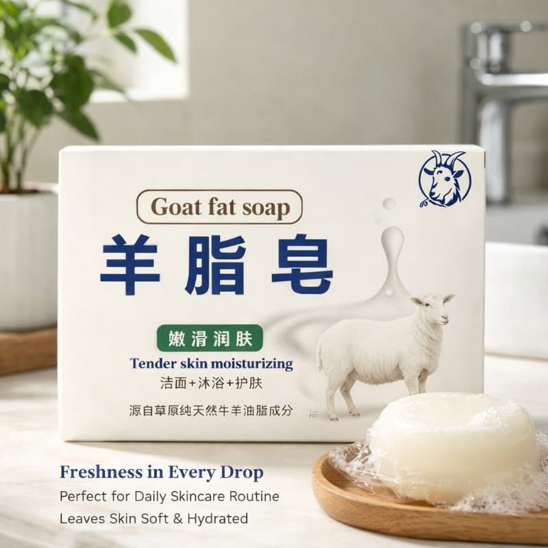 Cross-border Two-tone Lanolin Soap Handmade Soap Face Wash Cleansing Soap Lanolin Soap Acne Removal Soap Essential Oil Soap Fragrance Soap Wholesale Manufacturer