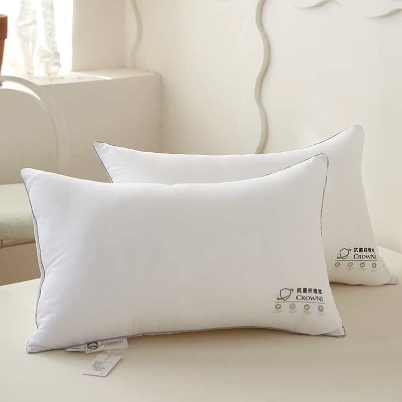 Crown antibacterial pillow core, single student dormitory pillow comfortable home use cervical care sleep aid adult pillow