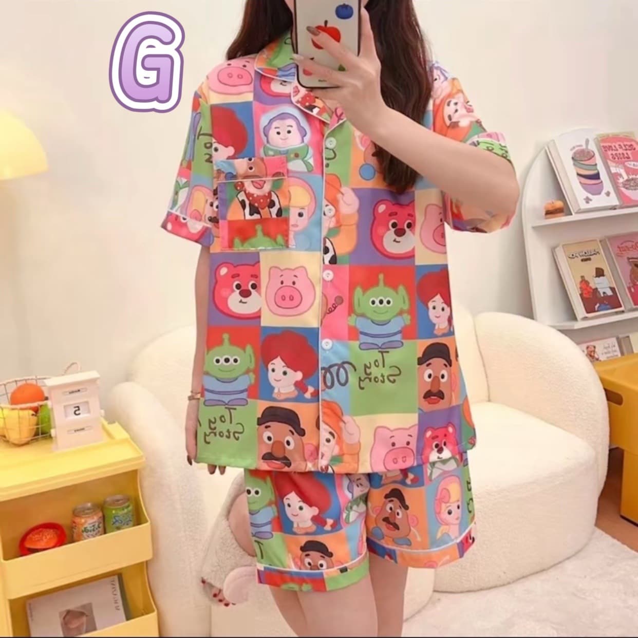 Pajamas Cartoon Sweet Women's Pajamas Summer Sweet Loose Youth Export Homewear Set Wholesale