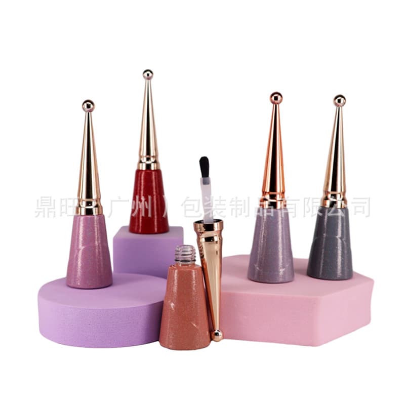Factory Direct Spray Matte 12ml Nail Polish Bottle Empty Nail Gel Glass Bottle Customizable LOGO Color