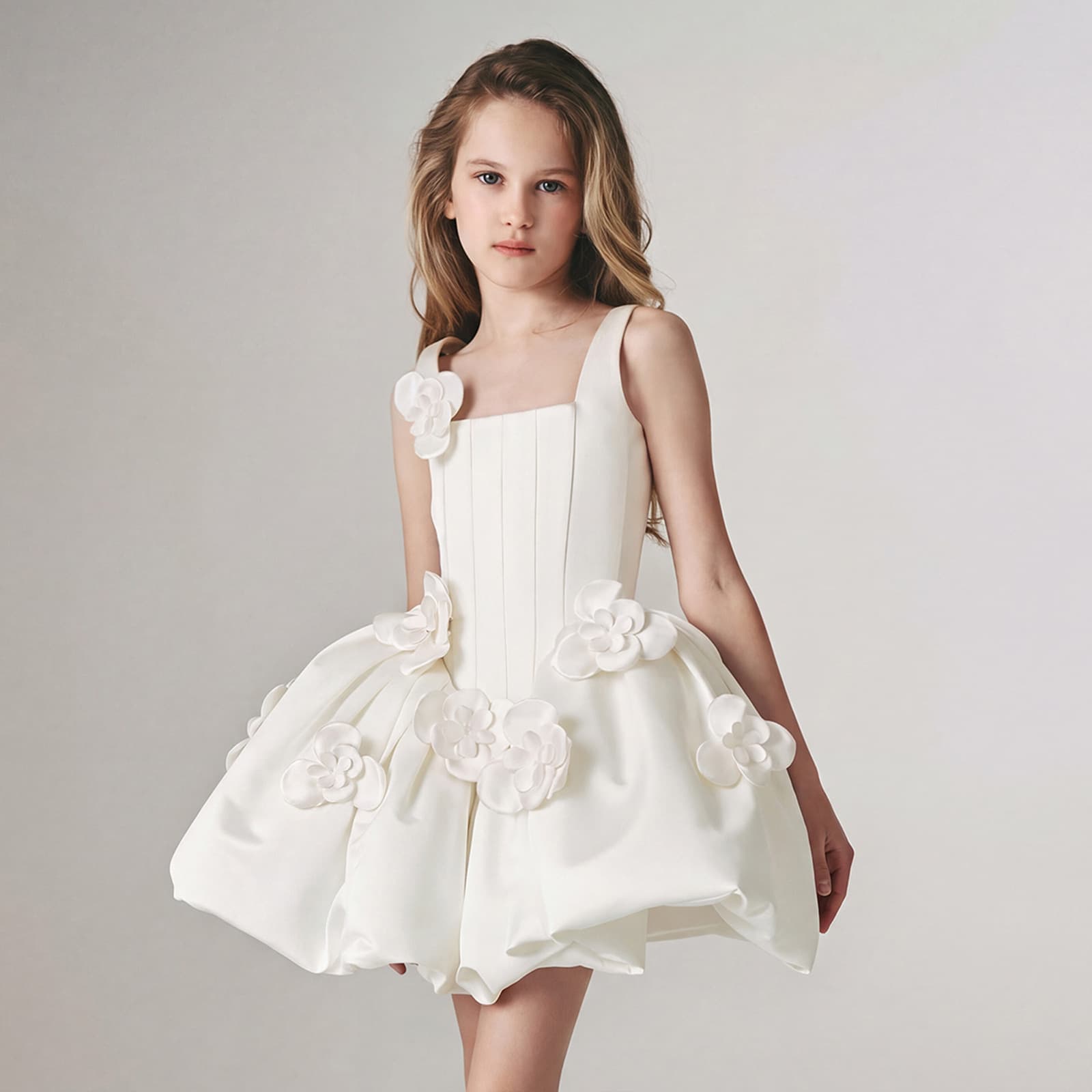Cross-border Amazon Children's Formal Dress, European and American Host Piano Performance Outfit, Girls' Birthday Banquet Wedding Princess Dress