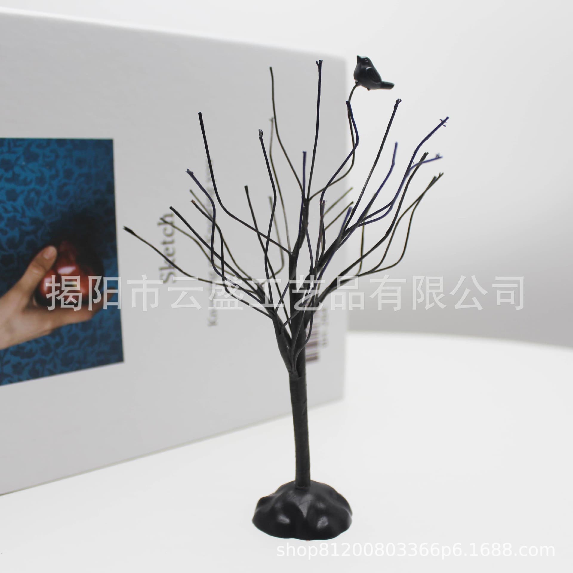 Mini Halloween Blackbird Dead Tree Desktop Decoration Tree Christmas Halloween Blackbird Dead Tree Placement Dead Tree Wholesale