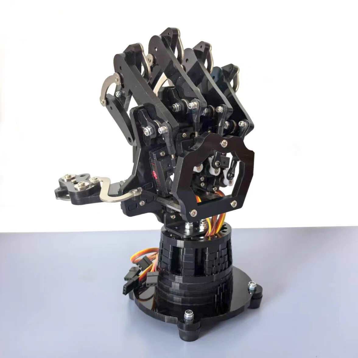 5-DOF Humanoid Robot Bionic Mechanical Palm and Finger with Small Servo, DIY Assembly for Makers