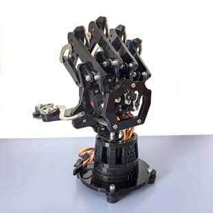 5-DOF Humanoid Robot Bionic Mechanical Palm and Finger with Small Servo, DIY Assembly for Makers