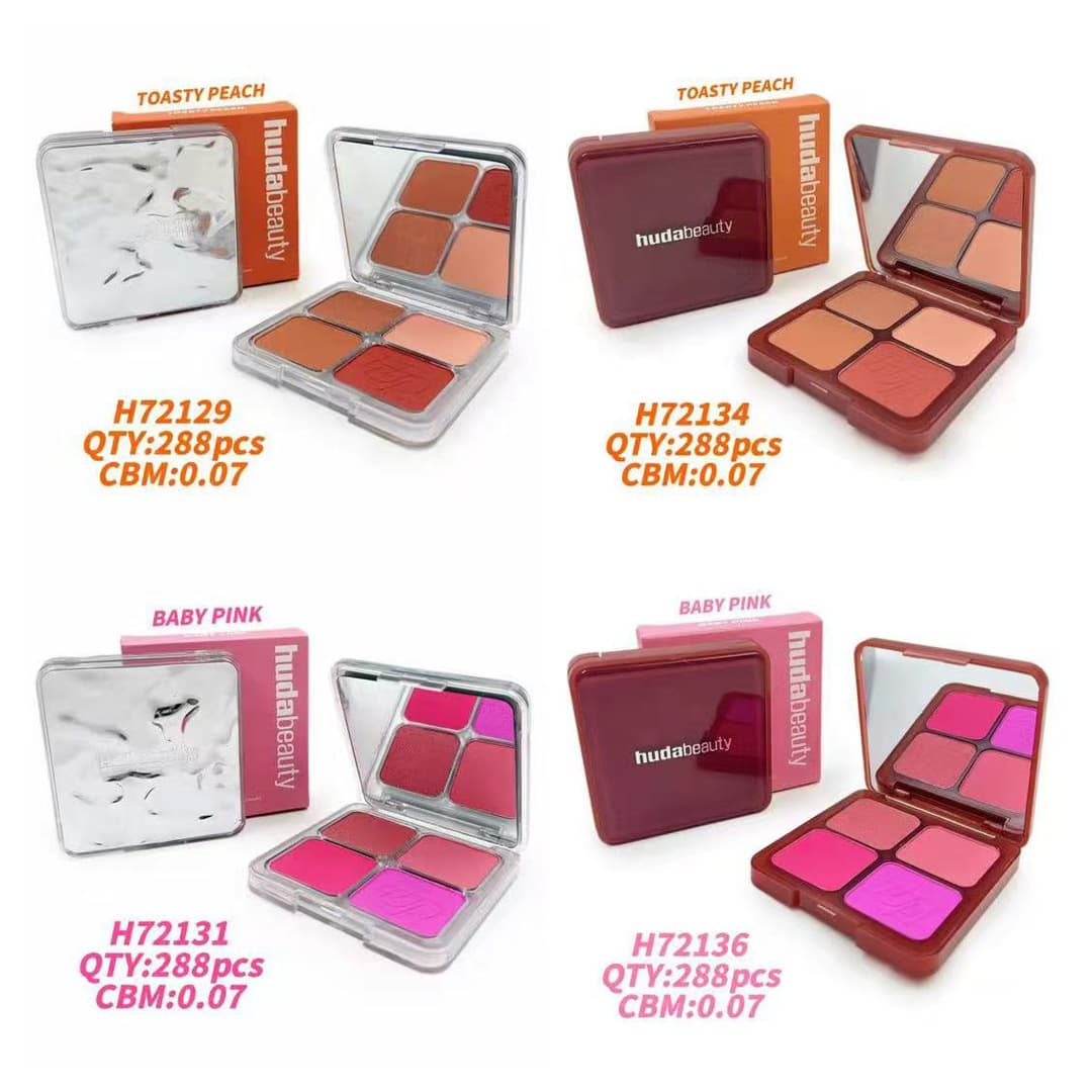 Huda Beauty BLUSHLIGHTERS PALETTE Matte Pearl Multi-Use Makeup Palette