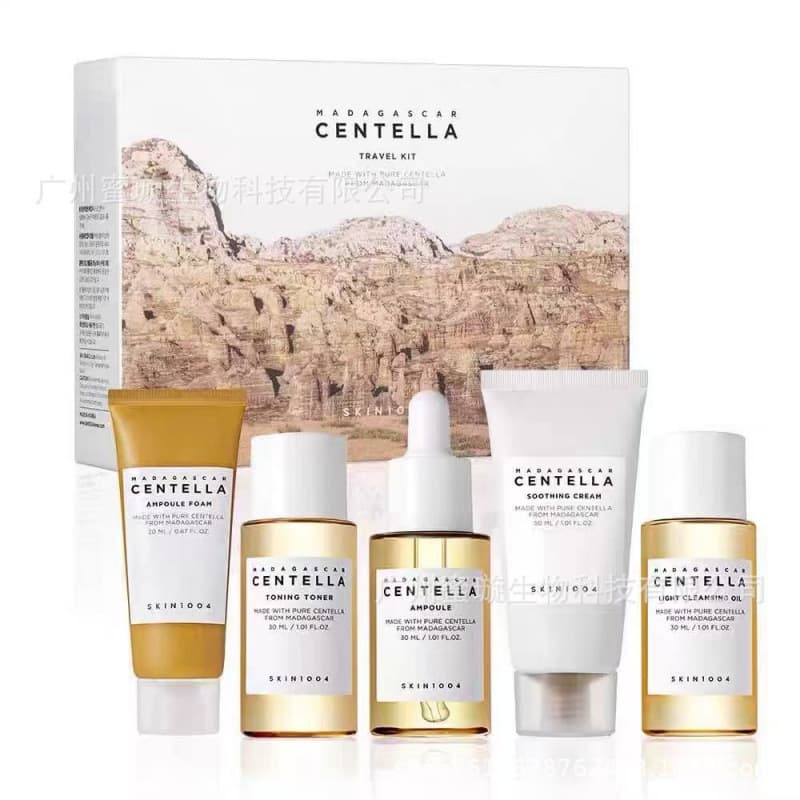 Cross-border SKIN1004 Snow Five-piece Set CENTELLA Soothing Repair Acne Marks Cream Essence Skin Care