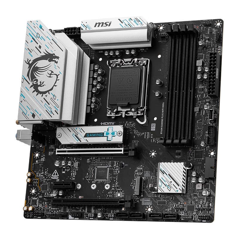 MSI B760M GAMING PLUS WIFI DDR4 PC Motherboard Supports CPU 14700K