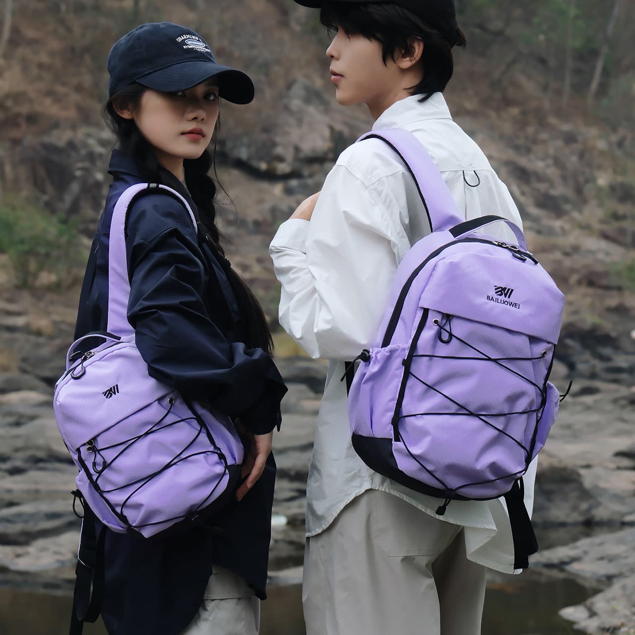 Cross-Border Outdoor Lightweight Sports Backpack, Fashionable and Simple, Parent-Child Style, Water-Resistant Student Backpack