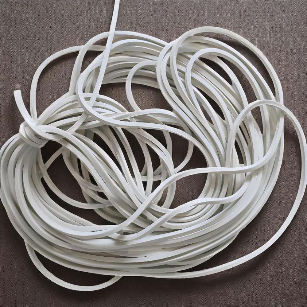 Factory Direct 1.5*1.5mm Rubber Square Strip Natural Rubber Square Filament Hair Tie Round Elastic Band