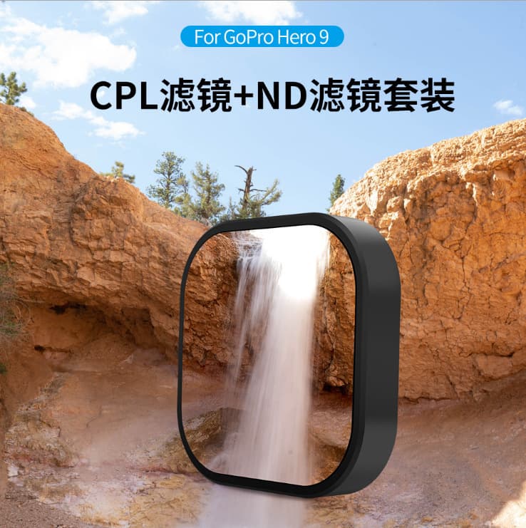 ND Filter and CPL Filter Kit for GoPro Hero 9/10/11/12/13 Action Camera Accessories