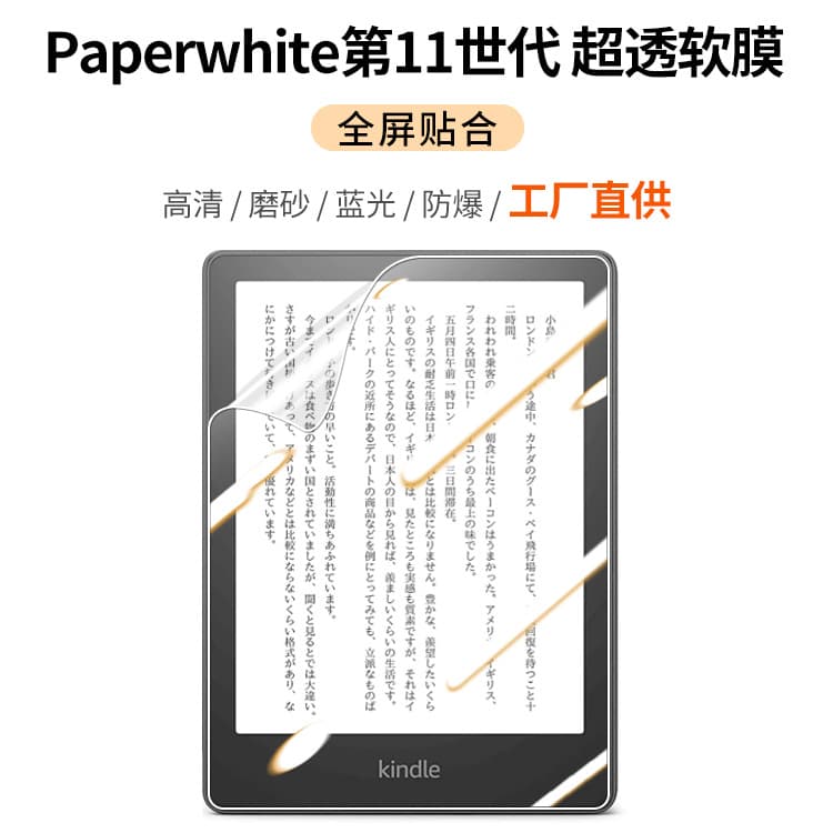 Cross-border Kindle Paperwhite 11th Gen Screen Protector Matte Film for E-reader 6.8 Amazon Compatible